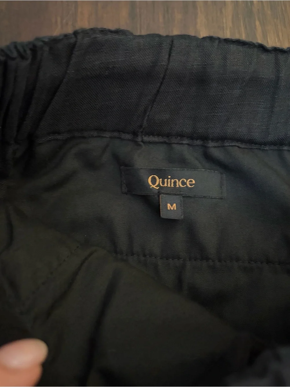 Quince Men’s 100% European Linen Pants Black